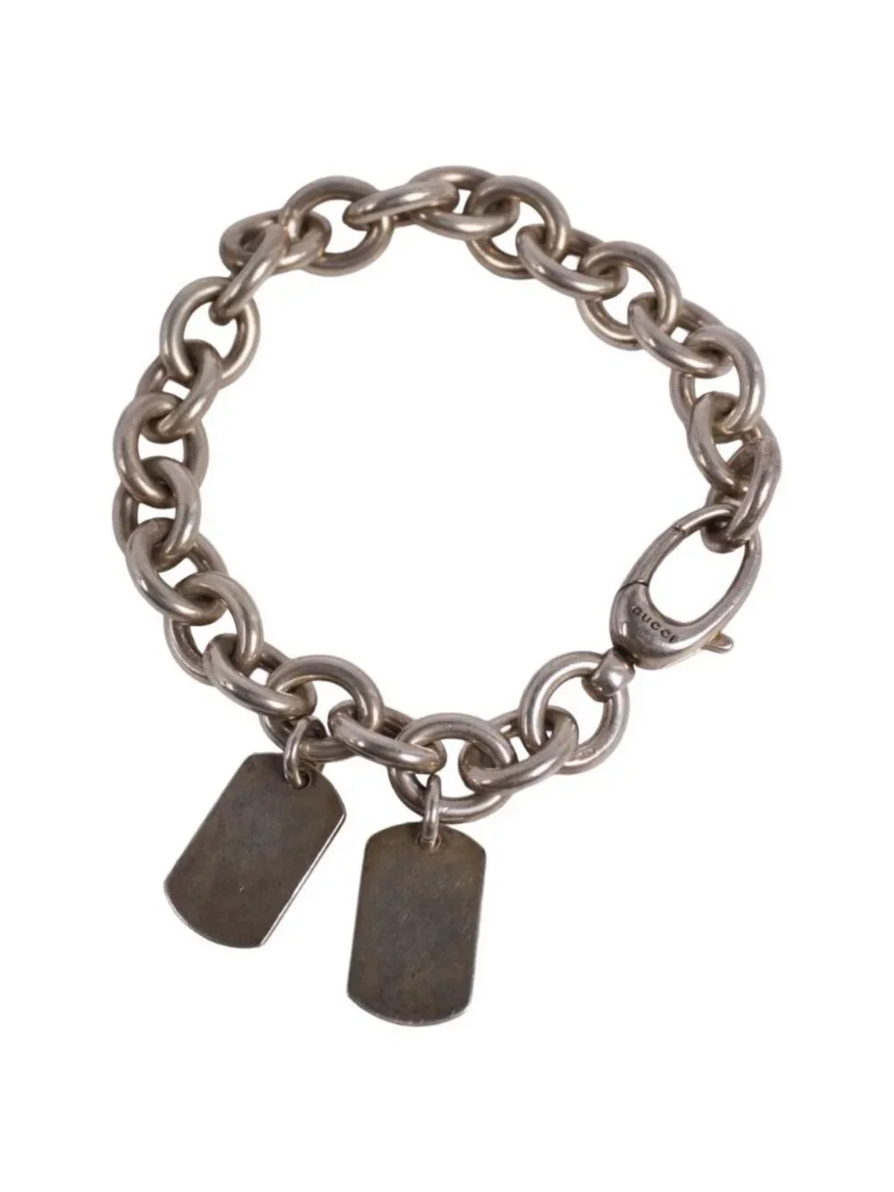 Gucci Bracelet Dog Doug Double Tag 925 Sterling Silver